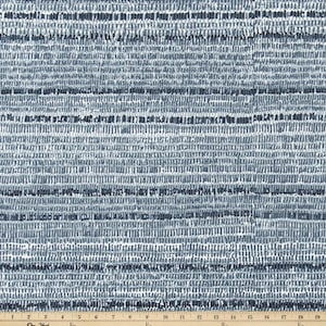 Premier Prints Fabric - Outdoor Fabric - Caine Passport Navy - 54&quot; wide