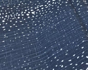 Premier Prints Fabric - Antelope Dark Peacoat Slub Canvas - 54" wide