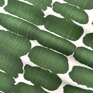 Green Shibori Fabric by the Yard - Cotton Canvas Pine Green Dot Textured Upholstery Fabric for Curtains Pillow Covers DIY Boho Home Decor afbeelding 8