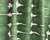 Green Shibori Fabric by the Yard - Cotton Canvas Pine Green Dot Textured Upholstery Fabric for Curtains Pillow Covers DIY Boho Home Decor