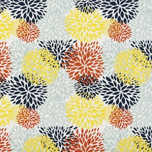 Premier Prints Fabric - Outdoor Fabric - Blooms Perla - 54&quot; wide