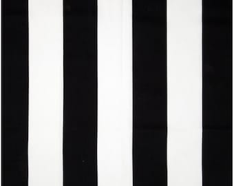 Black & White 1/4 Stripe Fabric by Riley Blake C555-Black
