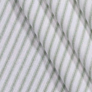 Sage Green and White Ticking Stripe Fabric by the Yard - Cotton - 54" wide - Upholstery Home Decor - Premier Prints Classic Sage