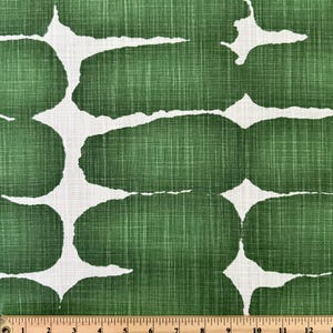 Green Shibori Fabric by the Yard - Cotton Canvas Pine Green Dot Textured Upholstery Fabric for Curtains Pillow Covers DIY Boho Home Decor afbeelding 10