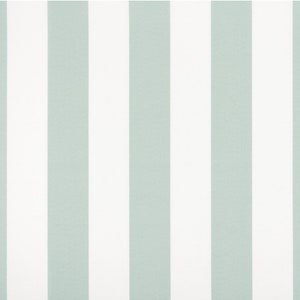 Outdoor 3&quot; Vertical Light Teal Blue and White Stripe Fabric by the Yard - 54&quot; wide - Weather Treated - Premier Prints Vertical Blue Stone