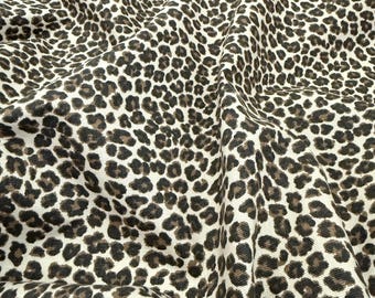 Leopard Print Fabric by the Yard - Cotton Home Decor Fabric - 54&quot; wide - Animal Print African Safari Fabric - Premier Prints Leopard Topaz