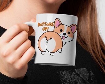 Funny Corgi Mug | Corgi Butt Coffee Mug | Corgi Lover Gift | Cute Corgi Mug | Corgi Mom Mug