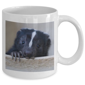 Skunk Mug, Skunk Coffee Cup, Skunk Kitchen Decor, Funny Mug, Gift Idea