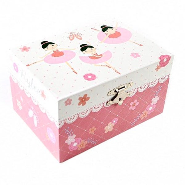 Personalised ballerina musical jewelry box  Ballerina Music box,Gift for girl,nursery decor,personalised music box, Christmas Gift