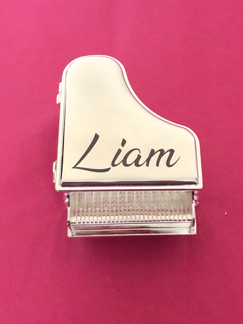 Personalised Piano Music Box Piano Musical Jewellery Etsy