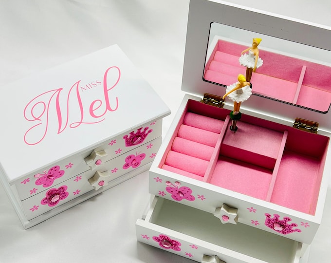 Personalised Ballerina Musical Jewelry Box Ballerina Music - Etsy