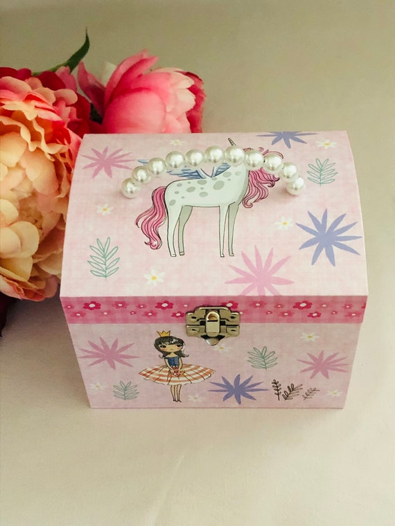 Unicorn Princess Pearl Handle Jewel Box Unicorn Princess Pearl Handle Jewel Box
