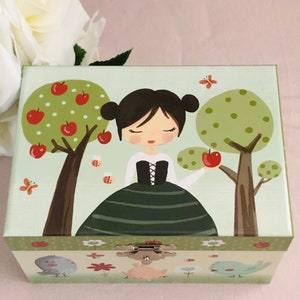 Personalised ballerina musical jewelry box  Ballerina Music box BUNDLE, Gift for girl, nursery decor,personalised music box