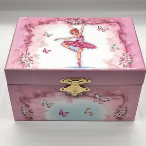 Personalisierte Ballerina Spieluhr Schmuckschatulle Ballerina Spieluhr, Geschenk für Mädchen, Kinderzimmer, personalisierte Spieluhr, Weihnachtsgeschenk