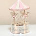 Personalised Silver Musical Carousel, Music box, Musical Carousel, Nursery Gift, New Baby Gift,Horse Carousel,Baptism gift, Christening gift 