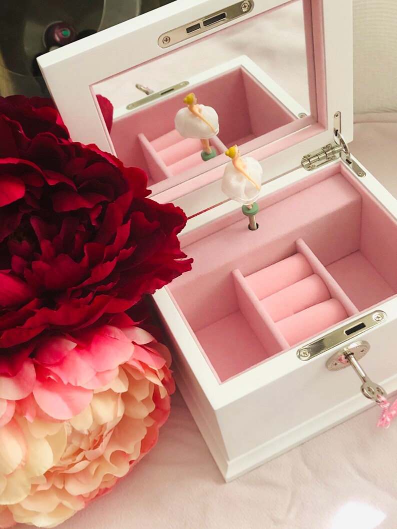 Personalised WOODEN Ballerina Musical Jewelry Box Ballerina Etsy