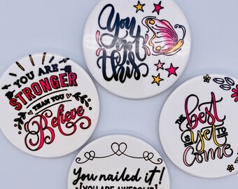 Inspirational 4 Coaster Set Believe Quotes  Home Decor Great Gift idea