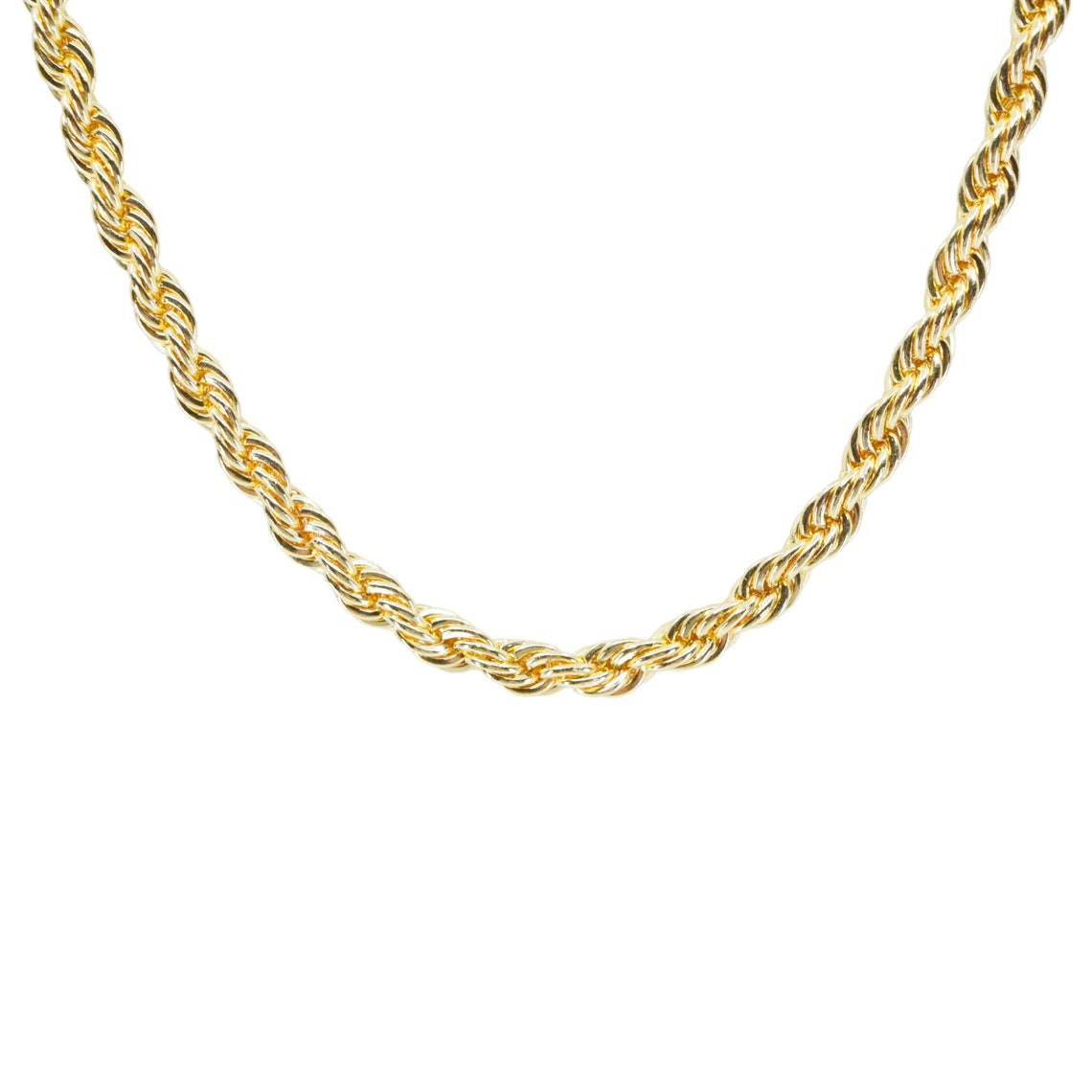 Gold Rope Chain Simple Twisted Gold Chain for Layered Necklaces Womens