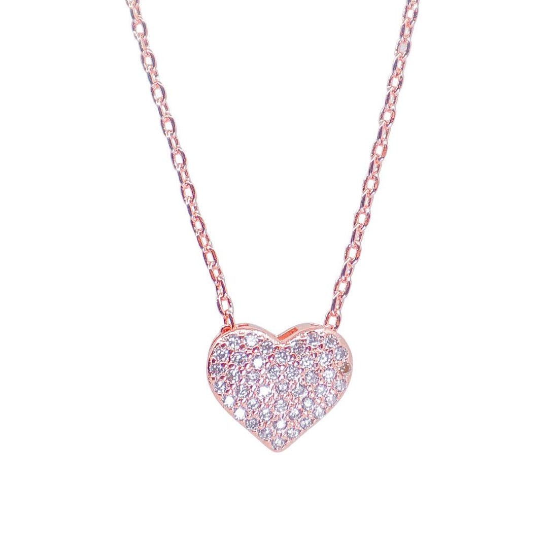 ☆ENGBROX☆ icy heart necklace EBNL24034WH Icy Heart Necklace - Etsy