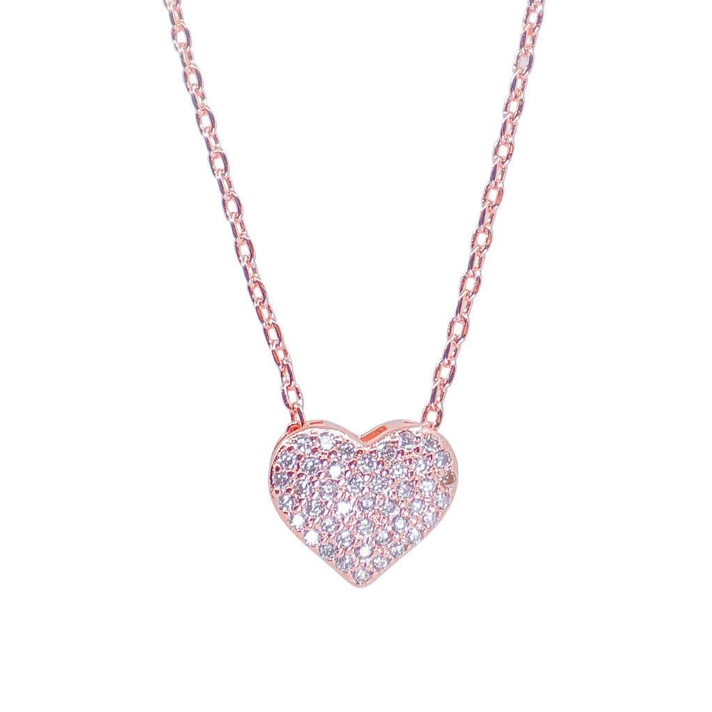 ☆ENGBROX☆ icy heart necklace EBNL24034WH Icy Heart Necklace - Etsy