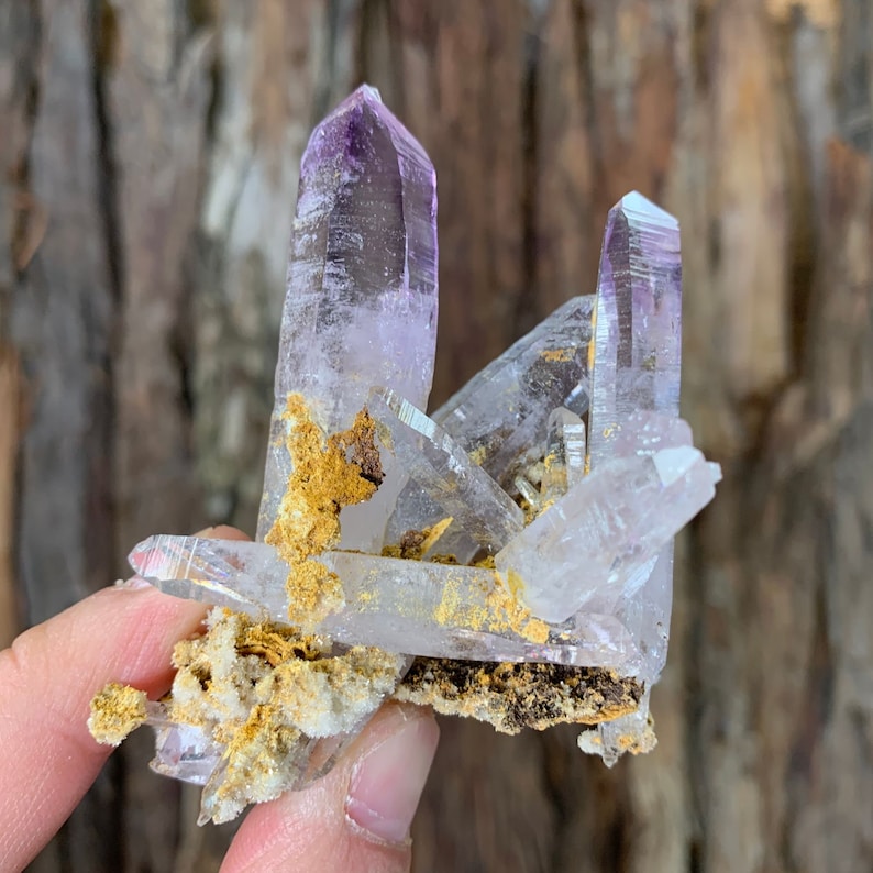 7.5cm 74g Veracruz Amethyst Crystal Stone Purple Quartz Cluster