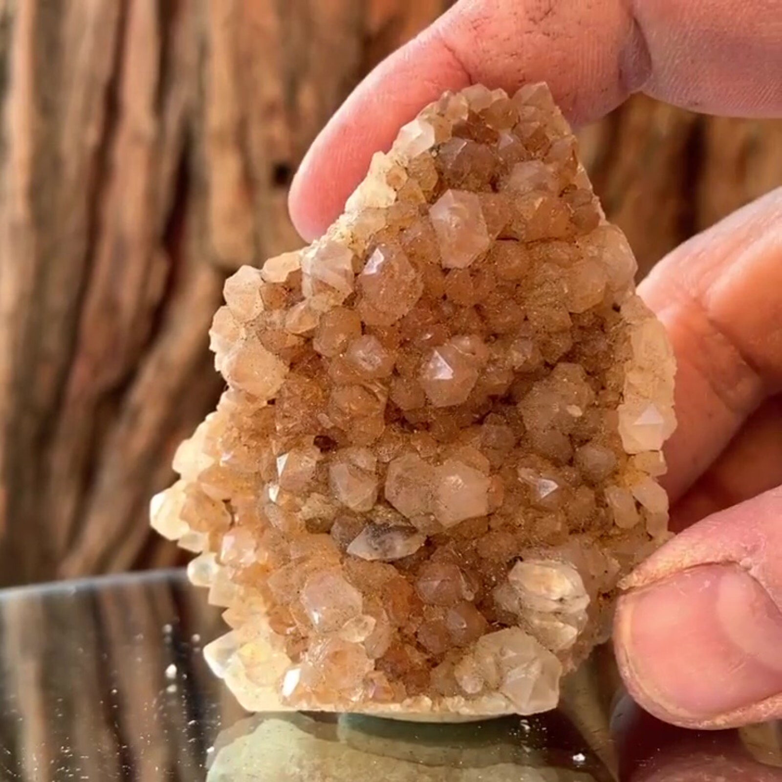 6 5cm 95g Yellow Orange Hematite Quartz Crystal Stone Rock Etsy