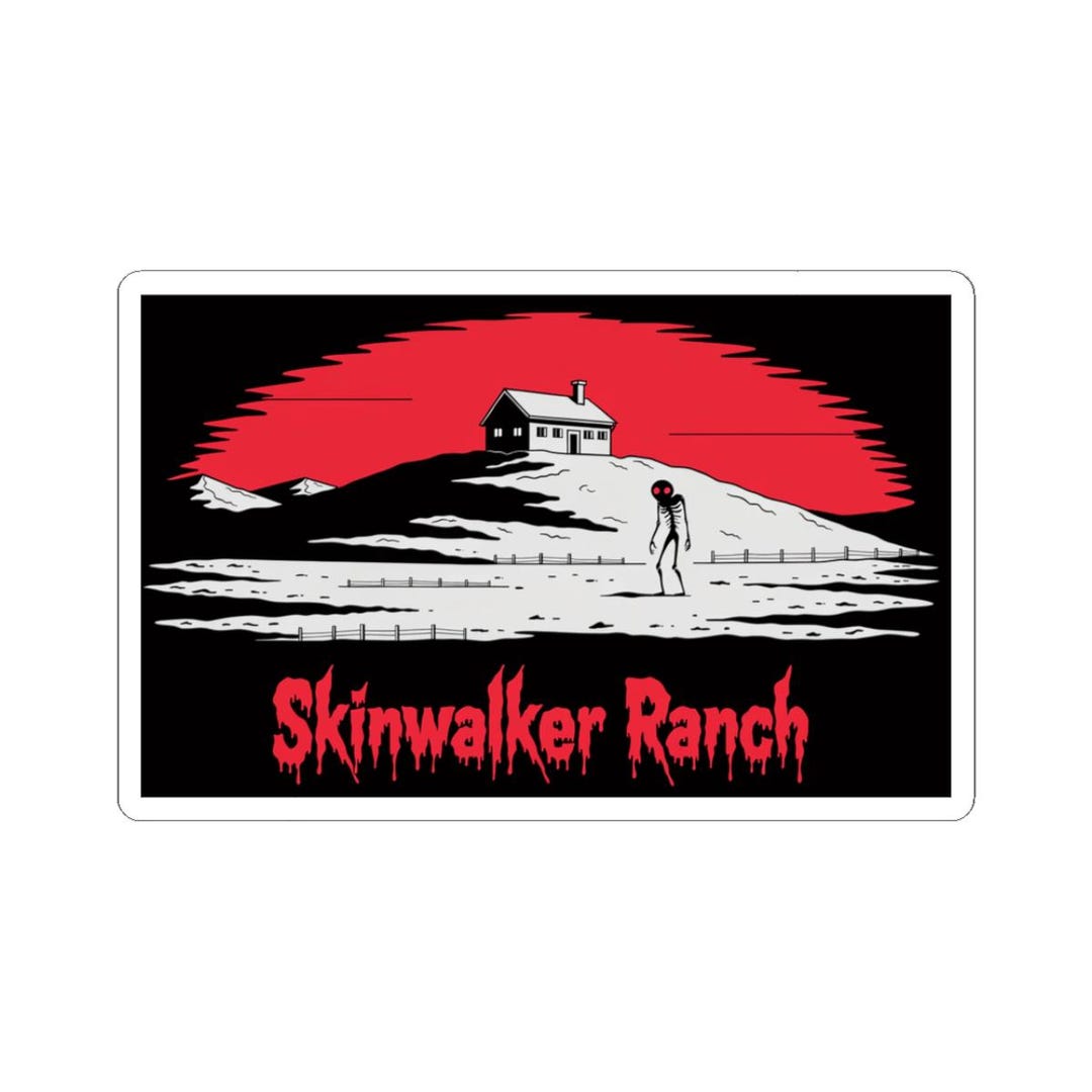 Skinwalker Ranch Sticker Gif Skinwalker Ranch Sticker | Paranormal UFO Haunted Ranch Cryptid Decal ...