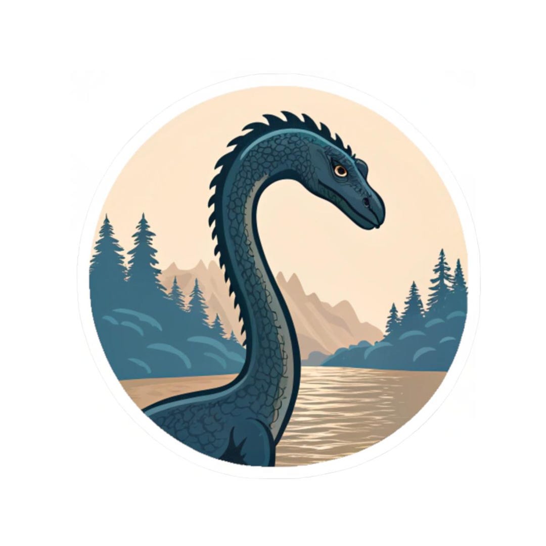 Plesiosaurus Sticker | Kiss-cut Sticker - Etsy