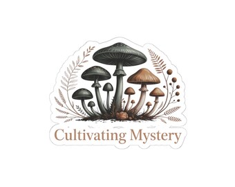 Mushroom Illustration Sticker | Goblincore Mycology Art