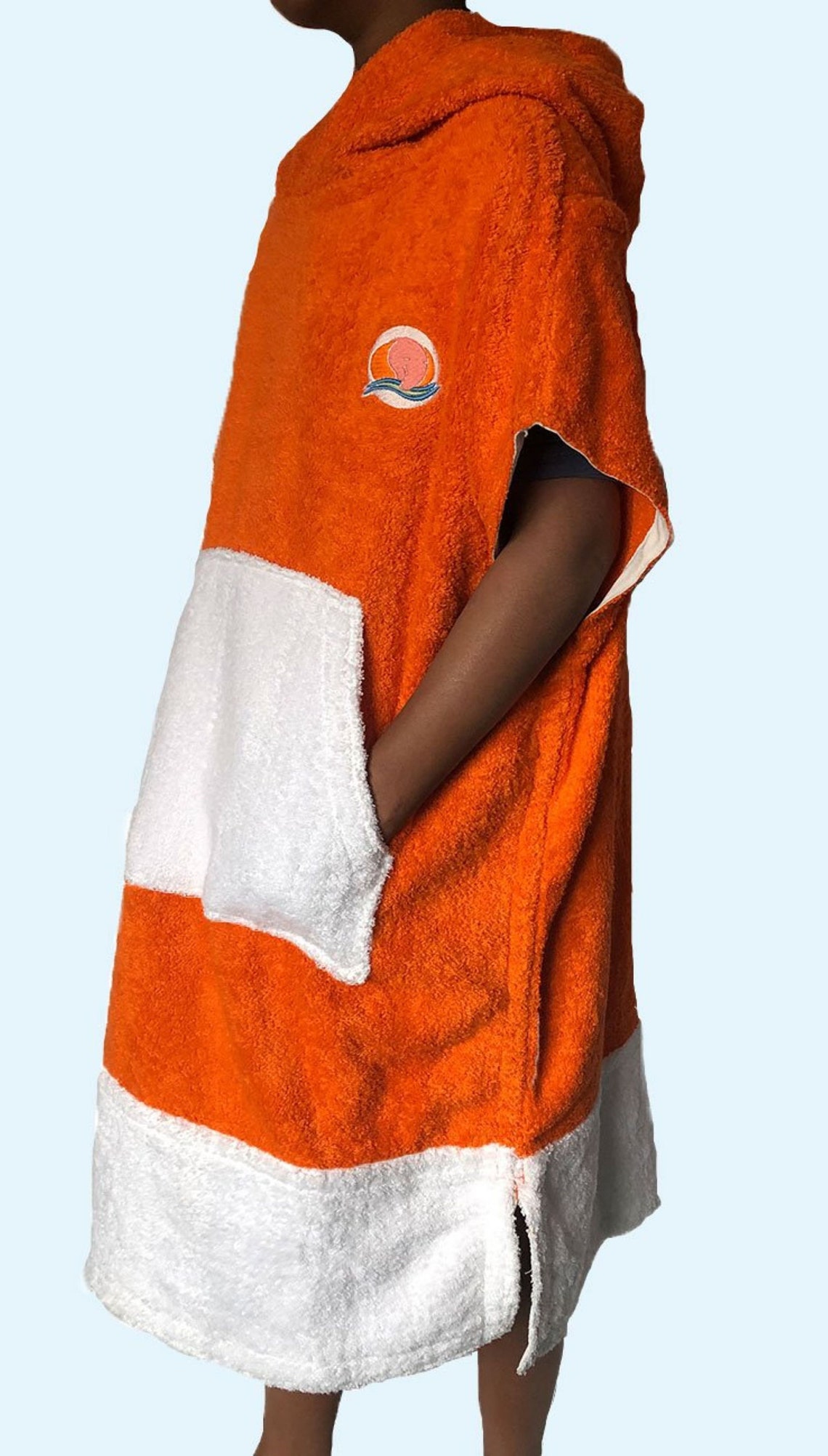 hooded swim poncho