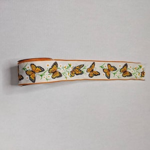 Butterfly ribbon, spring ribbon, summer decor, monarch butterfly