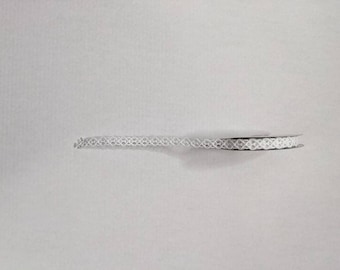 White ribbon, 5/8 inch ribbon, independence day decor, Christmas ribbon, Valentine ribbon, open weave ribbon