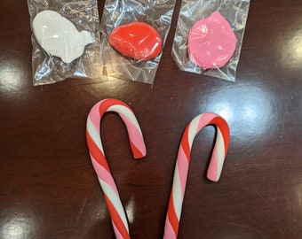 Fake bake diy kit, Christmas decor, Faux sweets, Fake candy canes, Candyland decorations