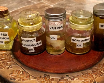 Magick Anointing oil’s for anointing and dressing Spiritual Working candles and divination tools