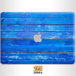 Blue Wood Macbook 12 Case Macbook Air 13 Cover Laptop Hard Case Painted wood Macbook Pro 13 Case Pro Retina 13 Cover Best Gift Mac Case