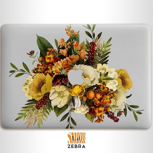 Yellow wildflowers florist art ikebana  MacBook Air 13 15 inch MacBook Pro 13 14 15 16 M1 M2 and M3 chip model case