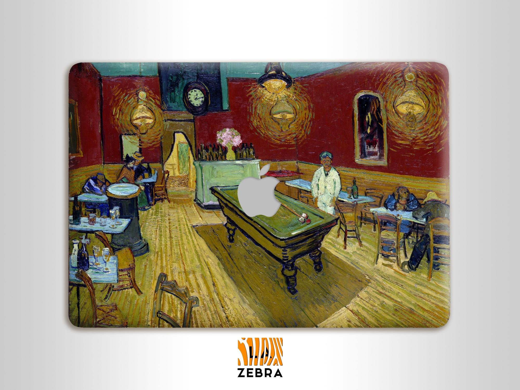 The Night Café Le Café de nuit oil painting Vincent van Gogh MacBook hard plastic shell case protection Red laptop plastic top bottom cover