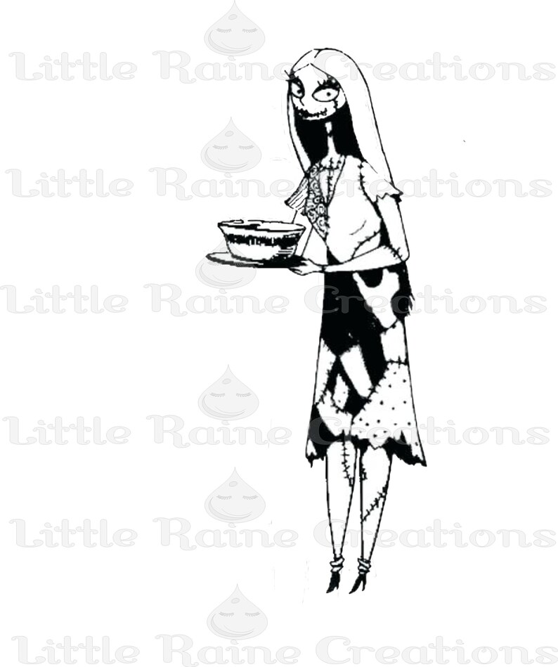 Download Free Sally Where Is My Soup The Nightmare Before Etsy SVG DXF Cut File