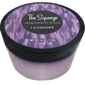 The Squeeze - Lavender 100% essential oil stress relief therapy dough for self care, aromatherapy stress ball, stress relief