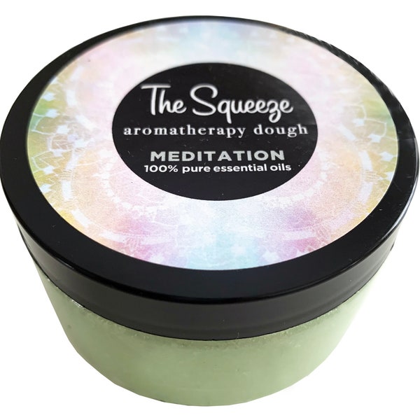 The Squeeze - Meditation Blend stress relief therapy dough for self care, aromatherapy stress ball