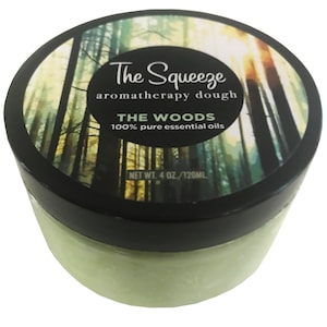 The Squeeze - The Woods 100% essential oil blend stress relief dough for self care, aromatherapy stress ball, stress relief