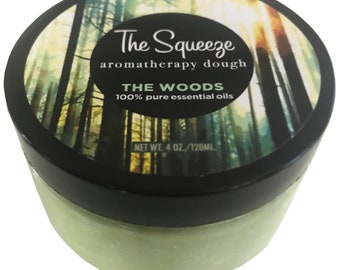 The Squeeze - The Woods 100% essential oil blend stress relief dough for self care, aromatherapy stress ball, stress relief