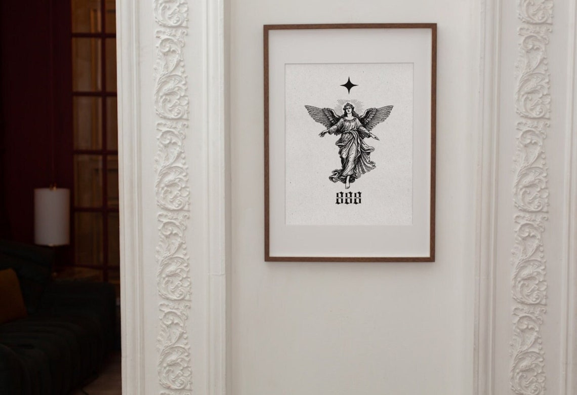 888 Angel Numbers Digital Print Download Printable Wall Art Balance ...