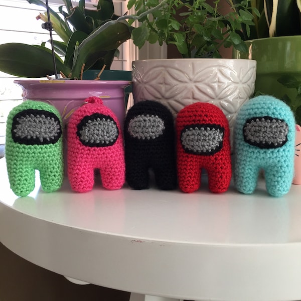 Handmade Plush Among Us inspired amigurumi