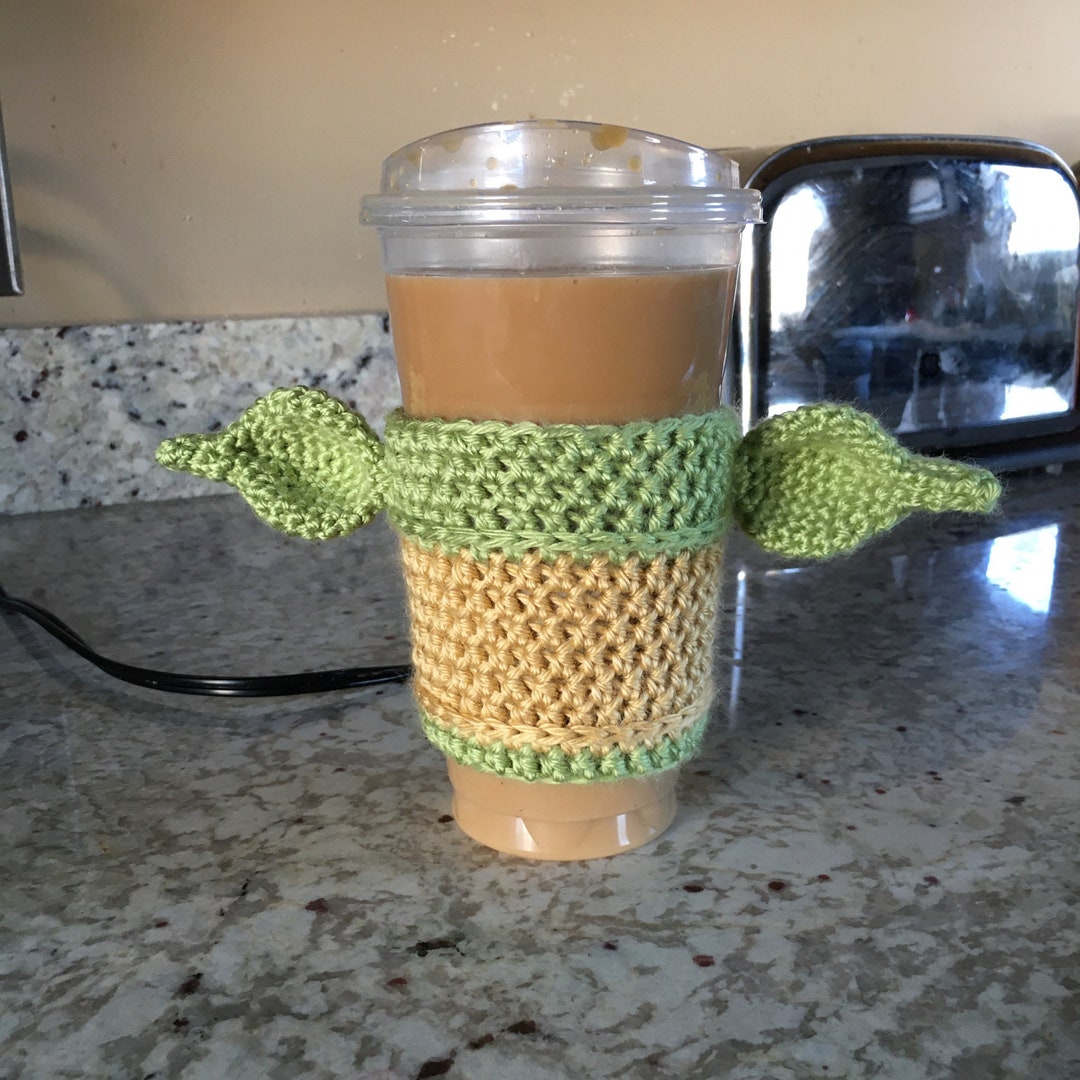 Yoda Coffee Cup and Can Cozy - Etsy