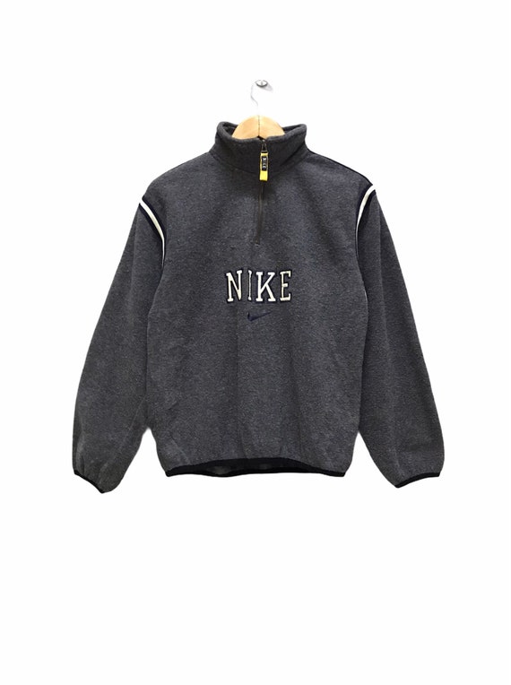 Vintage 90s Nike fleece zipper jacket big logo