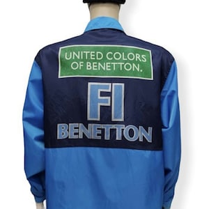 Vintage 90&#39;s BENETTON F1 Windbreaker Jacket