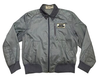 Vintage 80s Issey Miyake Skyline Bomber Jacket - Japanese Designer