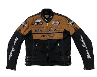 Bates Long Beach California Bikers Padded Motorcycle Jacket - Etsy