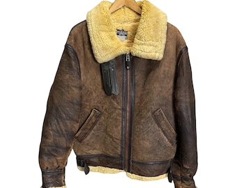 Chaqueta vintage de piel de oveja Avirex B-3